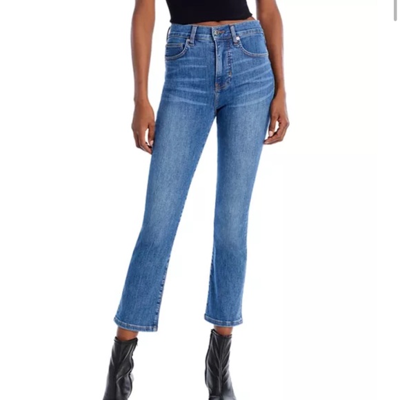 Veronica Beard Carly High Rise Cropped Kick Flare Jeans in Size 26 - Picture 1 of 7